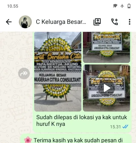 Pengiriman Papan Bunga Duka Baranangsiang Bogor